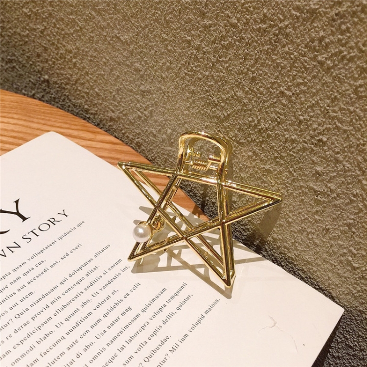 10 PCS Metal Hair Clip Retro Large Hair Clip, Colour: Bright Gold Pearl Five-angle Star
10 PCS Metal Hair Clip Retro Large Hair Clip, Colour: Bright Gold Pearl Five-angle Star