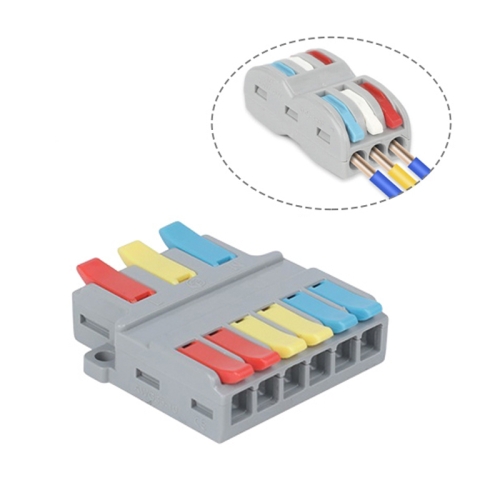 4 PCS LT-636 3 In 6 Out Colorful Quick Line Terminal Multi-Function Dismantling Wire Connection Terminal
4 PCS LT-636 3 In 6 Out Colorful Quick Line Terminal Multi-Function Dismantling Wire Connection Terminal