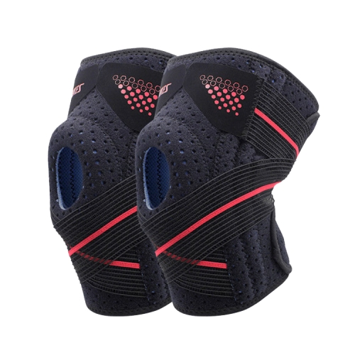 A Pair AOLIKES HX-7909 Tie Spring Support Silicone Knee Pad Mountaineering Riding Running Basketball Sweat-Absorbent Breathable Knee Pad(Black Red)
A Pair AOLIKES HX-7909 Tie Spring Support Silicone Knee Pad Mountaineering Riding Running Basketball Sweat-Absorbent Breathable Knee Pad(Black Red)