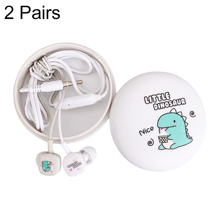 2 Pairs Cartoon Pattern Heavy Bass In-Ear Headphones Universal Wired Headphones with Microphone(White)
2 Pairs Cartoon Pattern Heavy Bass In-Ear Headphones Universal Wired Headphones with Microphone(White)