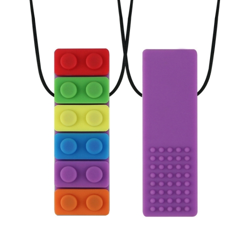 2 PCS Silicone Baby Building Block Teether Autistic Children Molar Stick, Colour: Purple
2 PCS Silicone Baby Building Block Teether Autistic Children Molar Stick, Colour: Purple