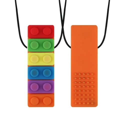 2 PCS Silicone Baby Building Block Teether Autistic Children Molar Stick, Colour: Orange
2 PCS Silicone Baby Building Block Teether Autistic Children Molar Stick, Colour: Orange