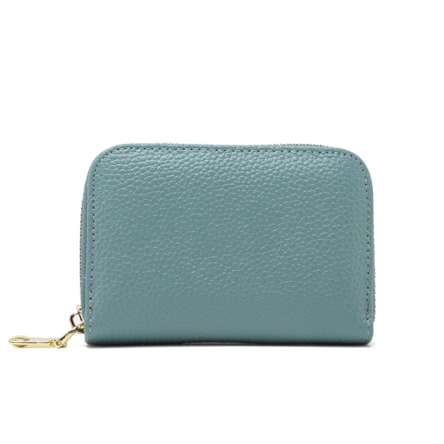 1626 Short RFID Anti-Theft Brush Multiple Card-Binding Card Package Ladies Cowhide Zipper Wallet(Linen Blue)
1626 Short RFID Anti-Theft Brush Multiple Card-Binding Card Package Ladies Cowhide Zipper Wallet(Linen Blue)