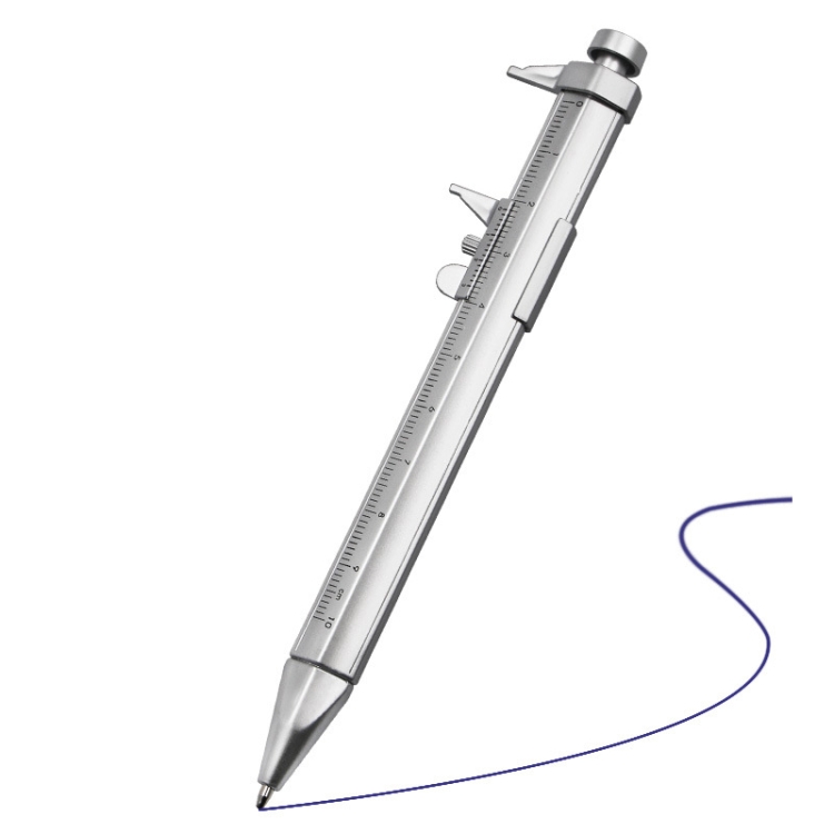 20 PCS Plastic Cursor Caliper Type Ballpoint Pen Student Multi-Purpose Scale(Blue Core)
20 PCS Plastic Cursor Caliper Type Ballpoint Pen Student Multi-Purpose Scale(Blue Core)