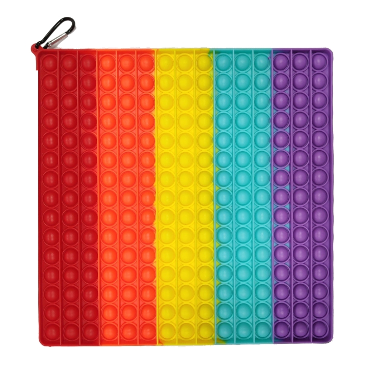 30cm Large Rainbow Color Finger Pressing Bubble Educational Toy For Children 30cm Rainbow Square
30cm Large Rainbow Color Finger Pressing Bubble Educational Toy For Children 30cm Rainbow Square