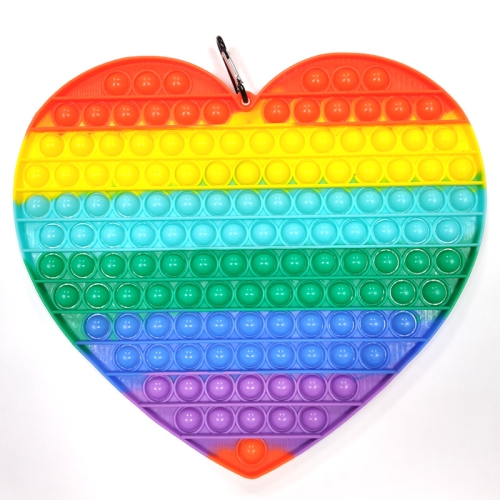 30cm Large Rainbow Color Finger Pressing Bubble Educational Toy For Children 30cm Heart Rainbow
30cm Large Rainbow Color Finger Pressing Bubble Educational Toy For Children 30cm Heart Rainbow