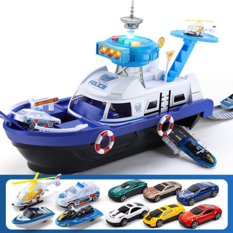 Children Education Boat Toy Storage Parking Lot Ship with Light and Sound Function, Style: Police - 9 Cars+1 Aircraft
Children Education Boat Toy Storage Parking Lot Ship with Light and Sound Function, Style: Police - 9 Cars+1 Aircraft