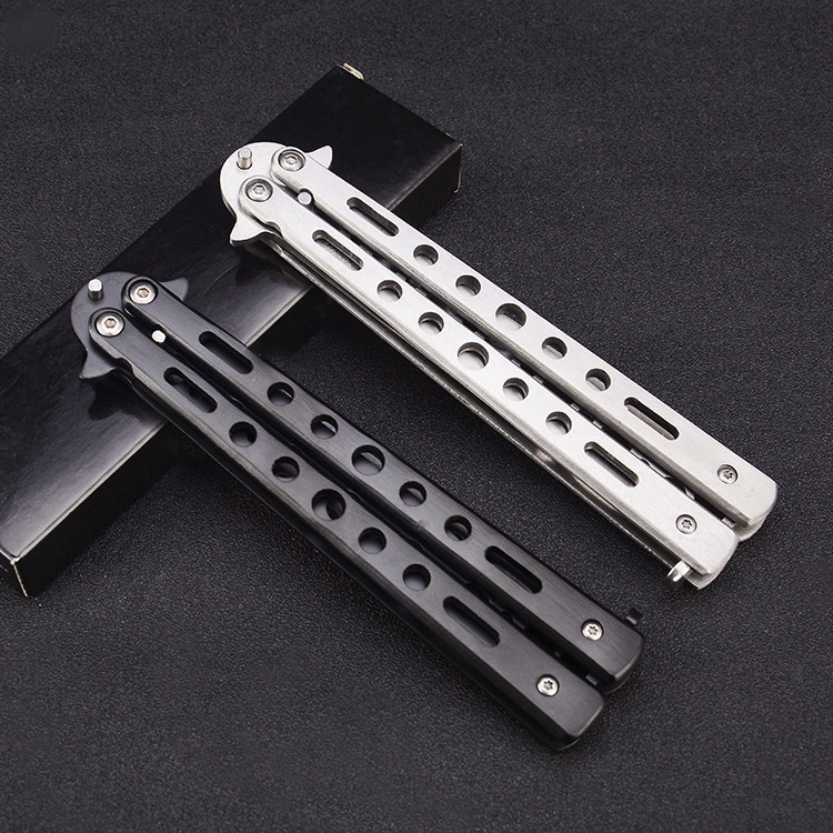 2 PCS Novice Training Maintenance-Free Un-Edged Butterfly Knife, Random Color Delivery
2 PCS Novice Training Maintenance-Free Un-Edged Butterfly Knife, Random Color Delivery