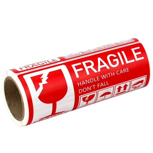 

Fragile Goods Label Express Carton Warning Sticker Handle Careful Stickers(F41)