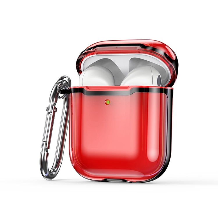 2 PCS SSDD8868 Bluetooth Headset Protective Cover Transparent TPU Headphone Protective Case For AirPods 1 / 2(Transparent Red + Black)
2 PCS SSDD8868 Bluetooth Headset Protective Cover Transparent TPU Headphone Protective Case For AirPods 1 / 2(Transparent Red + Black)