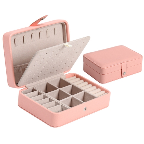 Double-Layer Leather Portable Simple Earrings Ring Jewelry Storage Box, Specification: 16 x 11 x 5cm(Lotus Color)
Double-Layer Leather Portable Simple Earrings Ring Jewelry Storage Box, Specification: 16 x 11 x 5cm(Lotus Color)