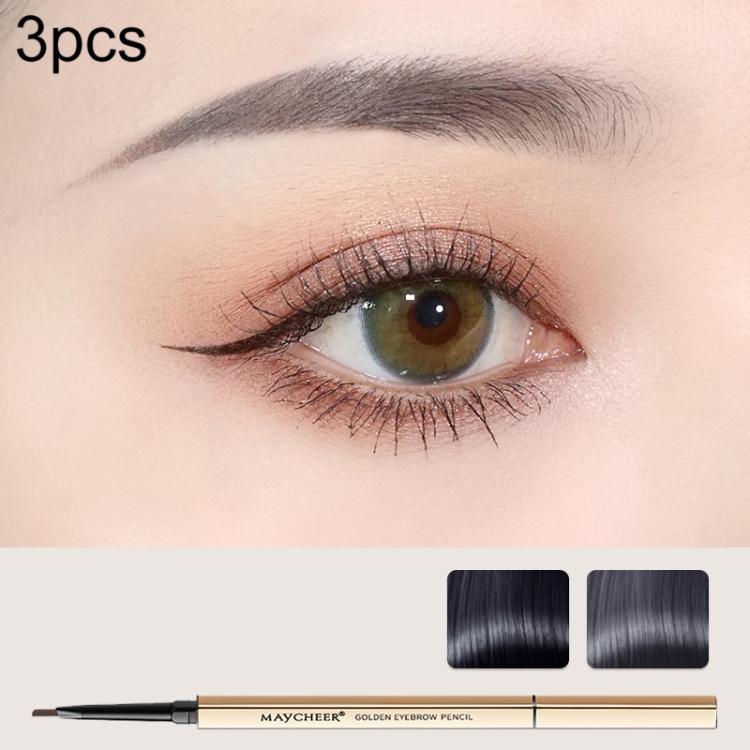 3 PCS MAYCHEER 3117 Small Gold Bars Double Eyebrow Pencil Thin Head Waterproof Non-bleeding Eyebrow Pencil(3 Black Gray)
3 PCS MAYCHEER 3117 Small Gold Bars Double Eyebrow Pencil Thin Head Waterproof Non-bleeding Eyebrow Pencil(3 Black Gray)