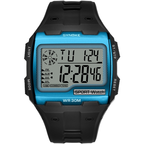 SYNOKE 9021 Square Sarge Screen Display Luminous Multifunctional Outdoor Men Sports Watch Digital Watch(Lake Blue)
SYNOKE 9021 Square Sarge Screen Display Luminous Multifunctional Outdoor Men Sports Watch Digital Watch(Lake Blue)