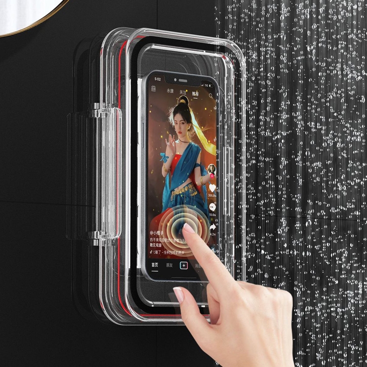 Transparent Waterproof Mobile Phone Box Punch-Free Wall-Mounted Touch Screen Mobile Phone Holder Bathroom Toilet Shower Sealing Protective Cover, Size: 20.5x12.5x3
Transparent Waterproof Mobile Phone Box Punch-Free Wall-Mounted Touch Screen Mobile Phone Holder Bathroom Toilet Shower Sealing Protective Cover, Size: 20.5x12.5x3