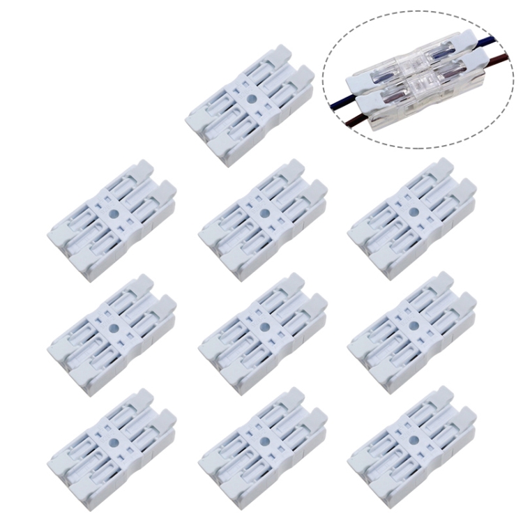 10 PCS Fast Terminal Block 2P Dual Pressing Terminal Connector Spring-Type Un-Lock Screw Connector, Specification: 928-2 White Wide
10 PCS Fast Terminal Block 2P Dual Pressing Terminal Connector Spring-Type Un-Lock Screw Connector, Specification: 928-2 White Wide