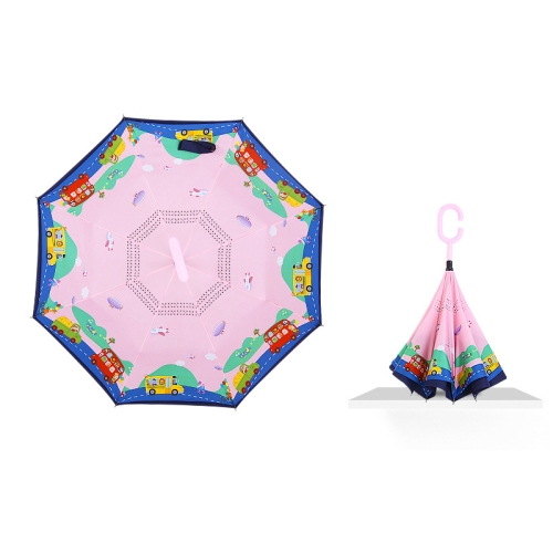 Cartoon Reverse Children Umbrella Student Manual Long Handle Umbrella(Pink Car)
Cartoon Reverse Children Umbrella Student Manual Long Handle Umbrella(Pink Car)
