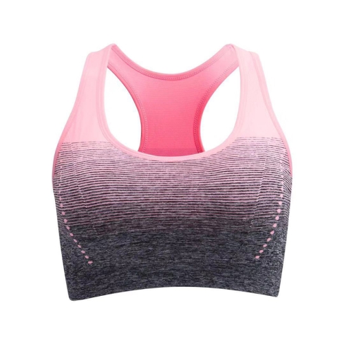 High Stretch Breathable Top Fitness Women Padded Sports Bra, Size:S(Pink)
High Stretch Breathable Top Fitness Women Padded Sports Bra, Size:S(Pink)