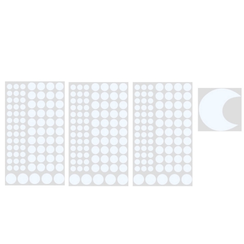 

3 Packs Luminous Home Decoration Combination Wall Sticker, Specification: 252PCS Dot + Moon Blue