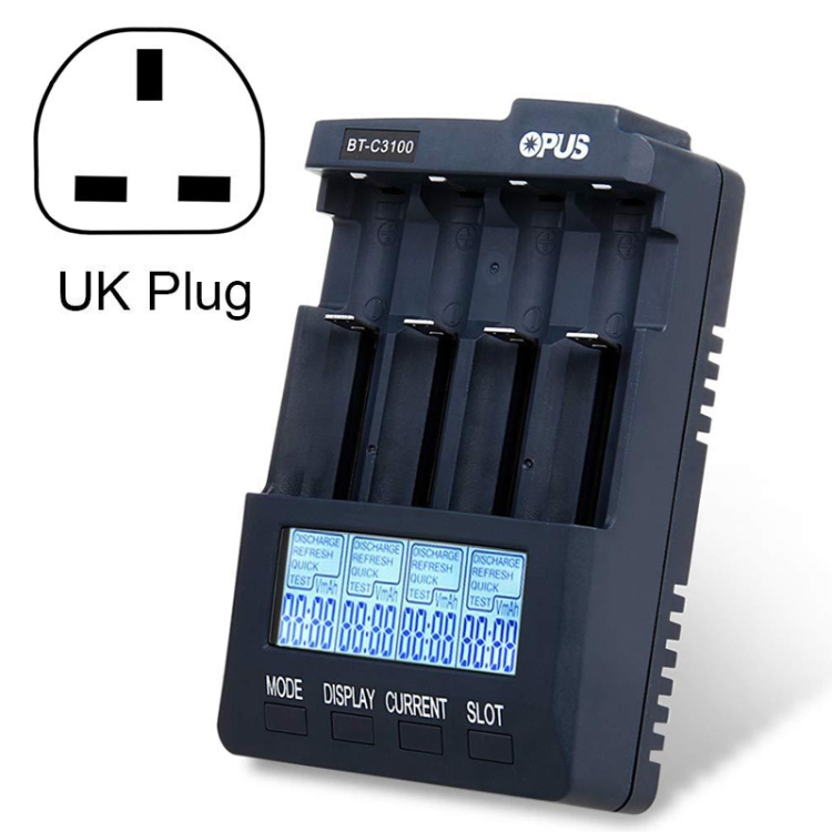 OPUS BT-C3100 Smart Smart Digital Intelligent 4-Slot Battery Charger(UK Plug)
OPUS BT-C3100 Smart Smart Digital Intelligent 4-Slot Battery Charger(UK Plug)