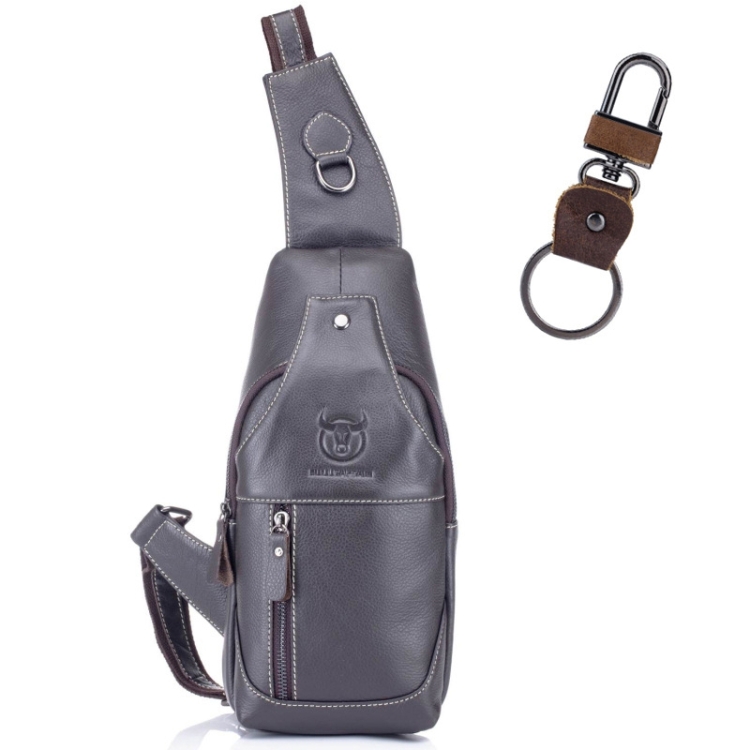 BULL CAPTAIN 019 Retro Men Leather Crossbody Shoulder Bag First-Layer Cowhide Chest Bag, Colour: Gray + Buckle + Bracket
BULL CAPTAIN 019 Retro Men Leather Crossbody Shoulder Bag First-Layer Cowhide Chest Bag, Colour: Gray + Buckle + Bracket