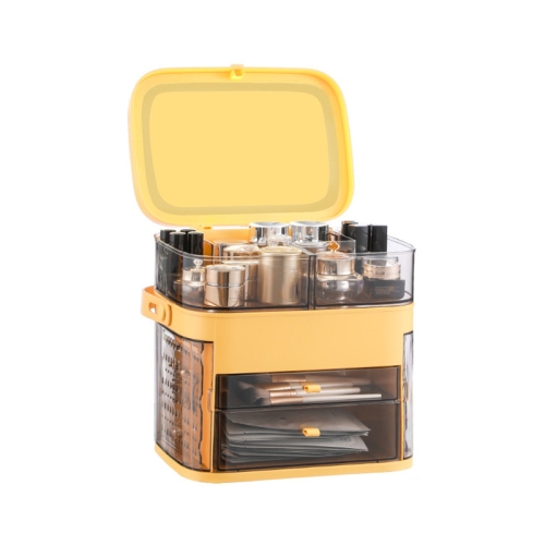 1003 Cosmetic Storage Box Desktop Dust-Proof Skin Care Products Large-Capacity Rack, Specification: Normal Style (Mango Yellow)
1003 Cosmetic Storage Box Desktop Dust-Proof Skin Care Products Large-Capacity Rack, Specification: Normal Style (Mango Yellow)