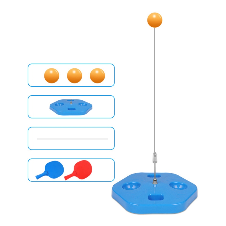 Single Table Tennis Trainer Elastic Flexible Shaft Fixed Ball Training Device, Specification: Blue With Racket
Single Table Tennis Trainer Elastic Flexible Shaft Fixed Ball Training Device, Specification: Blue With Racket