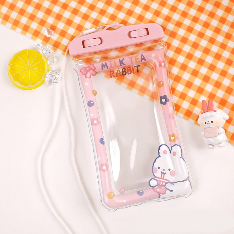 4 PCS Cute Cartoon Transparent Swimming Mobile Phone Waterproof Bag Airbag Shockproof Swimming Mobile Phone Hanging Bag Suitable For Mobile Phones Below 6.5 Inch(Pink Milk Rabbit)
4 PCS Cute Cartoon Transparent Swimming Mobile Phone Waterproof Bag Airbag Shockproof Swimming Mobile Phone Hanging Bag Suitable For Mobile Phones Below 6.5 Inch(Pink Milk Rabbit)