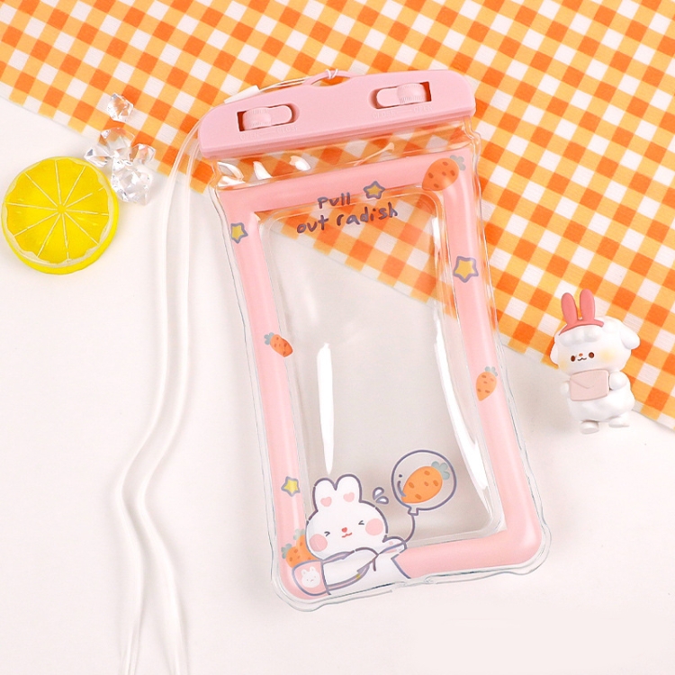 4 PCS Cute Cartoon Transparent Swimming Mobile Phone Waterproof Bag Airbag Shockproof Swimming Mobile Phone Hanging Bag Suitable For Mobile Phones Below 6.5 Inch(Pink Radish Rabbit)
4 PCS Cute Cartoon Transparent Swimming Mobile Phone Waterproof Bag Airbag Shockproof Swimming Mobile Phone Hanging Bag Suitable For Mobile Phones Below 6.5 Inch(Pink Radish Rabbit)