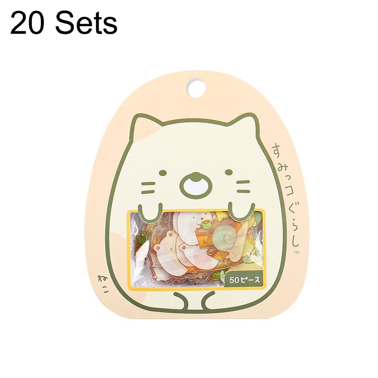 20 Sets Cartoon Transparent PVC Sticker Pack Diary And Notebook Decoration Stickers(Yellow)
20 Sets Cartoon Transparent PVC Sticker Pack Diary And Notebook Decoration Stickers(Yellow)
