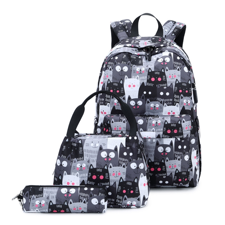 3 PCS / Set 2035 Printed Backpack Large-Capacity Leisure Computer Backpack Student School Bag(Black)
3 PCS / Set 2035 Printed Backpack Large-Capacity Leisure Computer Backpack Student School Bag(Black)