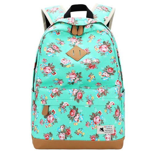 6608 Canvas Floral Backpack Student School Bag Computer Travel Backpack(Green)
6608 Canvas Floral Backpack Student School Bag Computer Travel Backpack(Green)