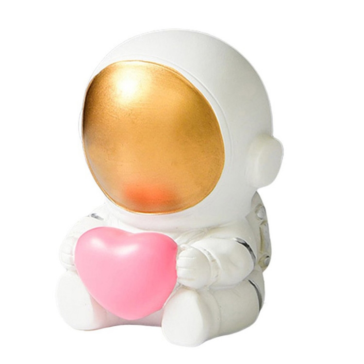 2 PCS Resin Crafts Space Astronaut Ornaments Home Office Desktop Ornaments Children Gift, Style: Sitting With Heart Gold
2 PCS Resin Crafts Space Astronaut Ornaments Home Office Desktop Ornaments Children Gift, Style: Sitting With Heart Gold