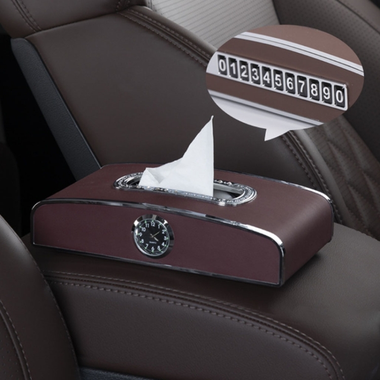 Car Clock Tissue Box Multi-Function Vehicle Instrument Table Paper Towel Box, Style: Clock+Parking Card (Agate)
Car Clock Tissue Box Multi-Function Vehicle Instrument Table Paper Towel Box, Style: Clock+Parking Card (Agate)
