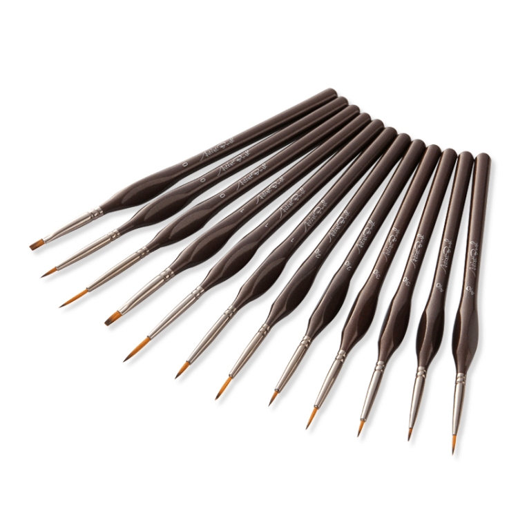 12 PCS/Set Painting Triangle Rod Two-Color Nylon Hair Hook Line Pen Watercolor Brush Pen Art Supplies
12 PCS/Set Painting Triangle Rod Two-Color Nylon Hair Hook Line Pen Watercolor Brush Pen Art Supplies