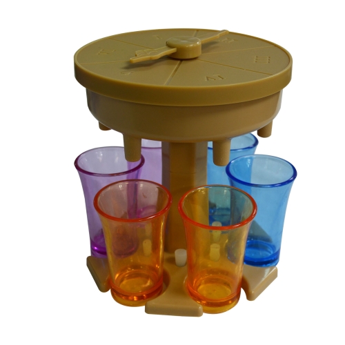 6 Cups Wine Dispenser Automatic Diversion Wine Pourer With Game Turntable, Style: Round Brown with Color Cup
6 Cups Wine Dispenser Automatic Diversion Wine Pourer With Game Turntable, Style: Round Brown with Color Cup