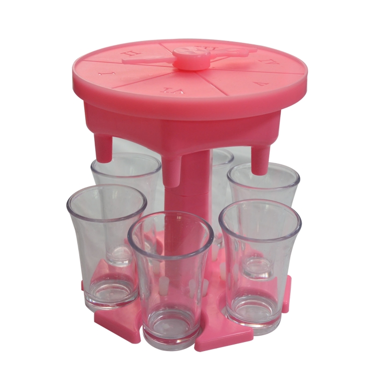 6 Cups Wine Dispenser Automatic Diversion Wine Pourer With Game Turntable, Style: Hexagon Pink with Transparent Cup
6 Cups Wine Dispenser Automatic Diversion Wine Pourer With Game Turntable, Style: Hexagon Pink with Transparent Cup