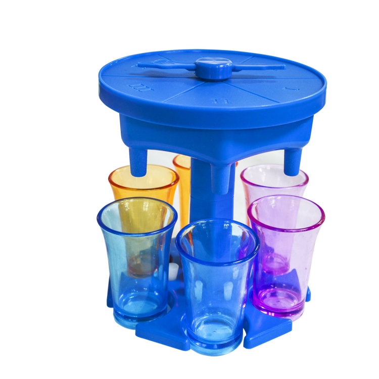 6 Cups Wine Dispenser Automatic Diversion Wine Pourer With Game Turntable, Style: Hexagon Blue with Color Cup
6 Cups Wine Dispenser Automatic Diversion Wine Pourer With Game Turntable, Style: Hexagon Blue with Color Cup
