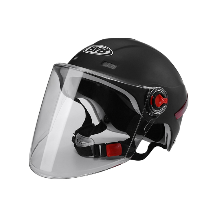 BYB X-206 Electric Motorcycle Men And Women Riding Motorcycle Safety Helmet, Specification: Transparent Long Lens(Matt Black)
BYB X-206 Electric Motorcycle Men And Women Riding Motorcycle Safety Helmet, Specification: Transparent Long Lens(Matt Black)
