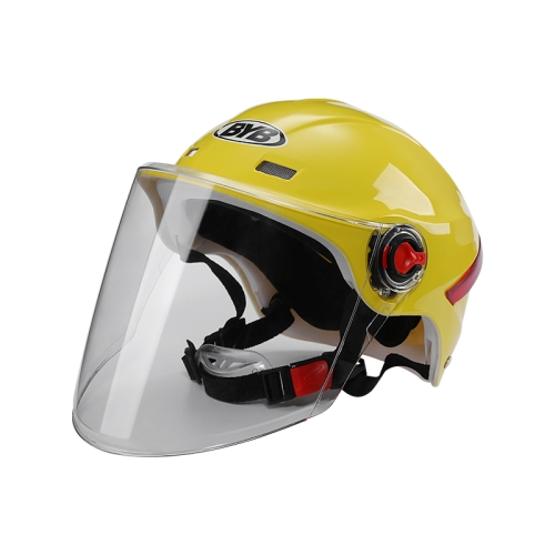 BYB X-206 Electric Motorcycle Men And Women Riding Motorcycle Safety Helmet, Specification: Transparent Long Lens(Yellow)
BYB X-206 Electric Motorcycle Men And Women Riding Motorcycle Safety Helmet, Specification: Transparent Long Lens(Yellow)