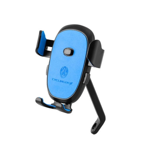 2 PCS CYCLINGBOX BG-2930 Bicycle Mobile Phone Frame Plastic One-Click Lock Mobile Phone Bracket, Style: Rearview Mirror Installation (Blue)
2 PCS CYCLINGBOX BG-2930 Bicycle Mobile Phone Frame Plastic One-Click Lock Mobile Phone Bracket, Style: Rearview Mirror Installation (Blue)