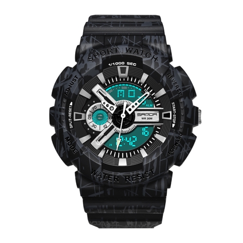 SANDA Three-Pin Luminous Outdoor Waterproof Multifunctional Couple Electronic Watch(Men Line Black)
SANDA Three-Pin Luminous Outdoor Waterproof Multifunctional Couple Electronic Watch(Men Line Black)