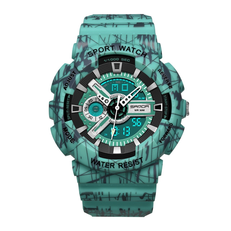 SANDA Three-Pin Luminous Outdoor Waterproof Multifunctional Couple Electronic Watch(Men Line Blue)
SANDA Three-Pin Luminous Outdoor Waterproof Multifunctional Couple Electronic Watch(Men Line Blue)