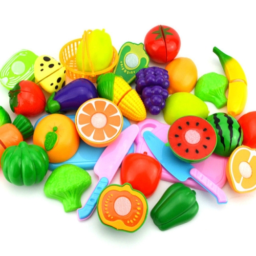 Pretend Play Plastic Food Toy Cutting Fruit Vegetable for Children, Random Color and Style 18 PCS / Set
Pretend Play Plastic Food Toy Cutting Fruit Vegetable for Children, Random Color and Style 18 PCS / Set