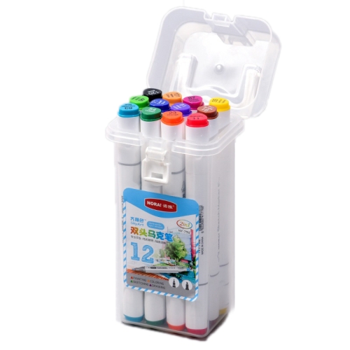 NORA Children Art Graffiti Double-Headed Marker Pen Set Specification: White Pole 12 Color Oil Marker
NORA Children Art Graffiti Double-Headed Marker Pen Set Specification: White Pole 12 Color Oil Marker