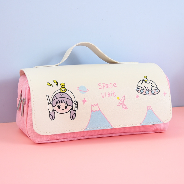 2 PCS Cartoon Multifunctional Large-Capacity Pencil Case Student Cute Portable Stationery Box(Pink)
2 PCS Cartoon Multifunctional Large-Capacity Pencil Case Student Cute Portable Stationery Box(Pink)