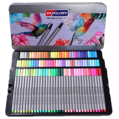 Skyglory Student Art Watercolor Painting Hook Line Pen Set,Specification: 102 Colors
Skyglory Student Art Watercolor Painting Hook Line Pen Set,Specification: 102 Colors