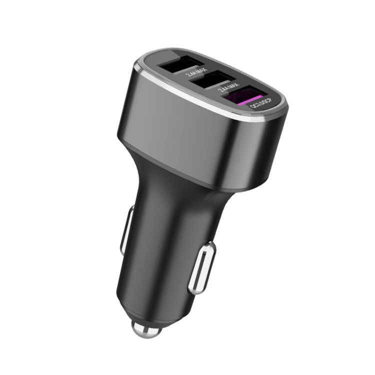 Three USB Ports Car Fast Charging Charger For Huawei/For OPPO/VIVO/OnePlus And Other Flash Charging, Model: GT680 Gray
Three USB Ports Car Fast Charging Charger For Huawei/For OPPO/VIVO/OnePlus And Other Flash Charging, Model: GT680 Gray