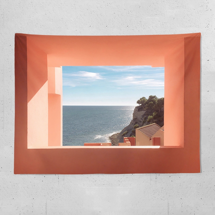 Sea View Window Background Cloth Fresh Bedroom Homestay Decoration Wall Cloth Tapestry, Size: 150x130cm(Window-4)
Sea View Window Background Cloth Fresh Bedroom Homestay Decoration Wall Cloth Tapestry, Size: 150x130cm(Window-4)