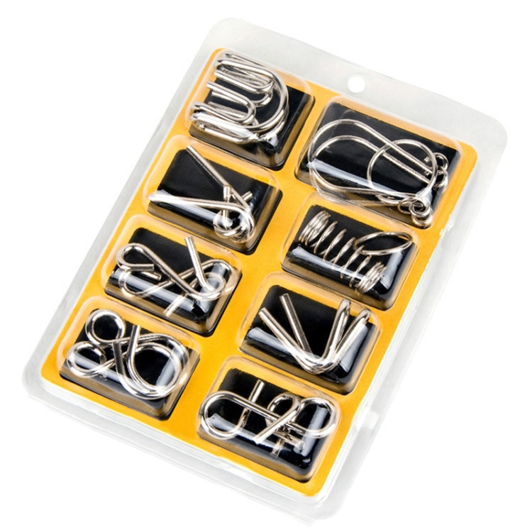 8 PCS / Set Metal Puzzle Toy Intelligence Buckle for Kids Education Developmental Toys
8 PCS / Set Metal Puzzle Toy Intelligence Buckle for Kids Education Developmental Toys