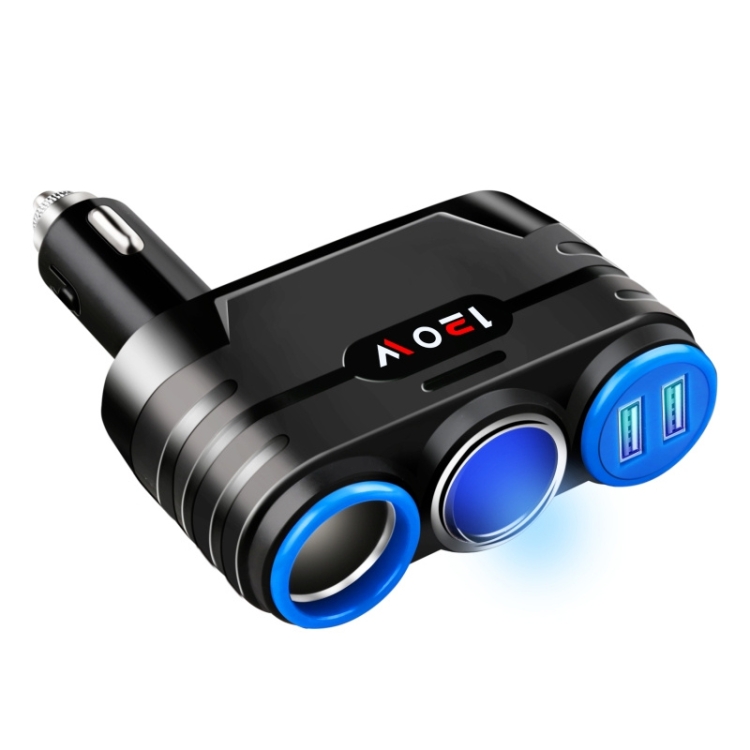 Car 1 In 2 Cigarette Lighter Car Multi-Function Mobile Phone Charger USB 12/24V Universal Fast Charge(Black Blue)
Car 1 In 2 Cigarette Lighter Car Multi-Function Mobile Phone Charger USB 12/24V Universal Fast Charge(Black Blue)